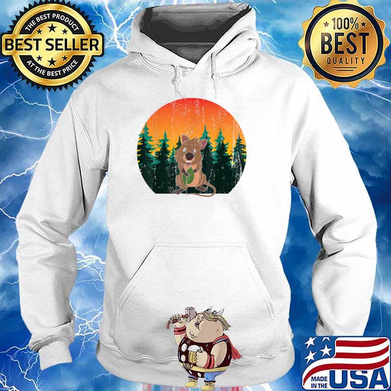 Aussie Animal Forest Wildlife Cute Australia Quokka SUnset T-Shirt Hoodie