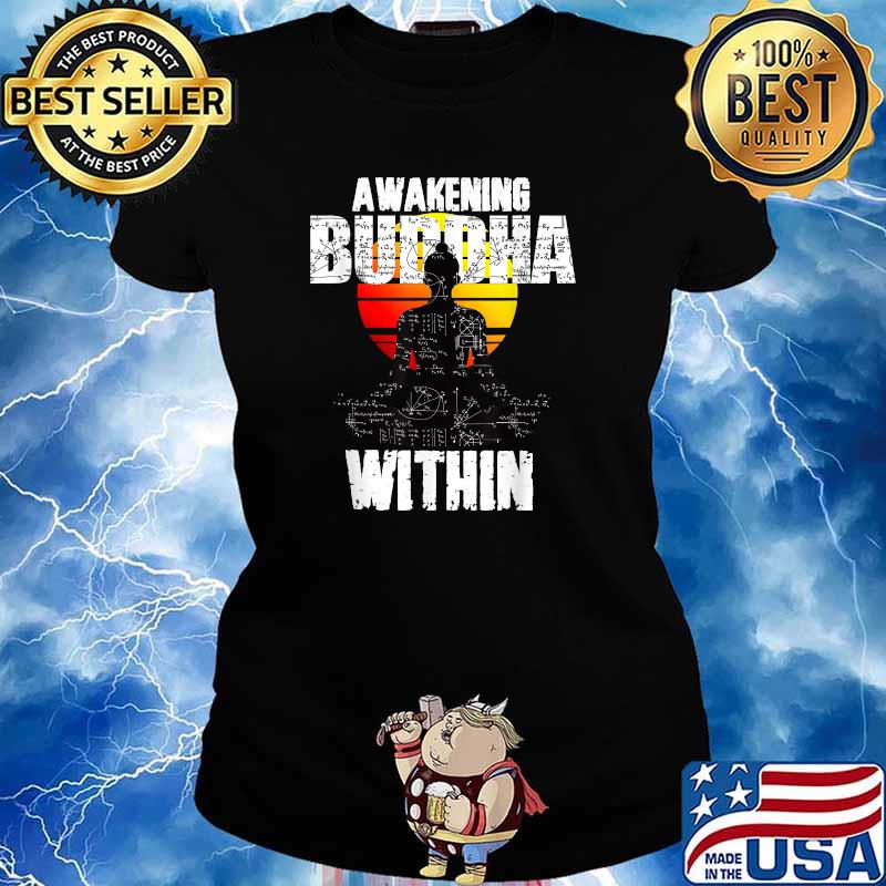 Awakening Buddha Within Awareness Sunset T-Shirt Ladies tee