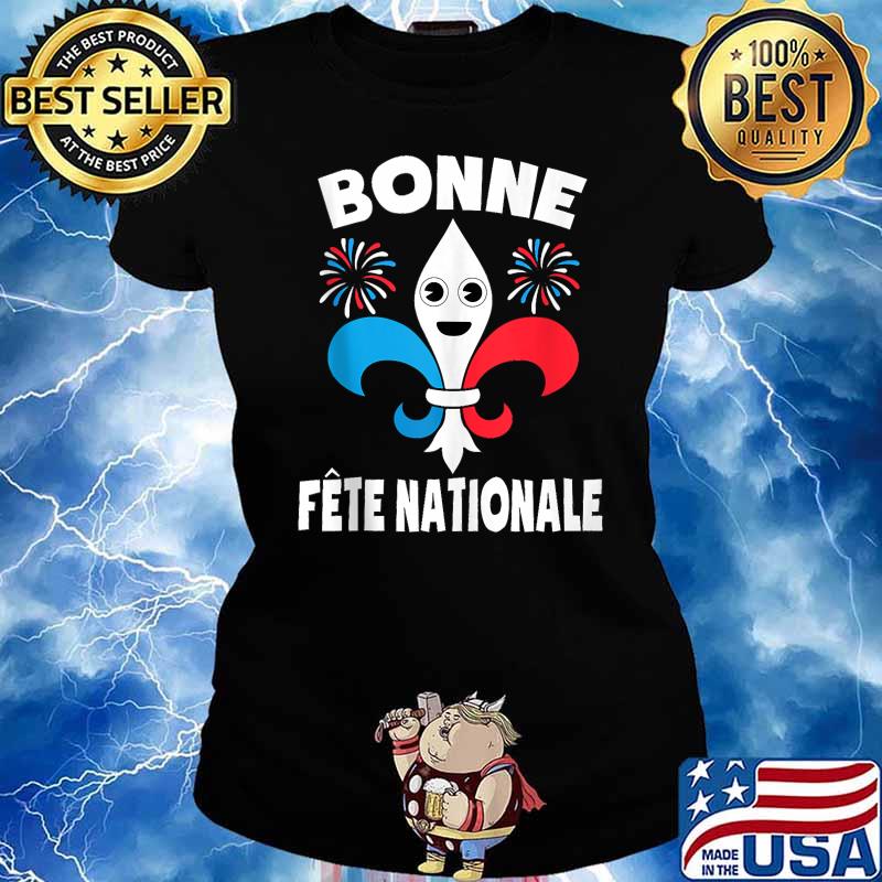 Bastille Day Shirt Bonne Fête Nationale 14 July Fleur De Lys Shirt Ladies tee