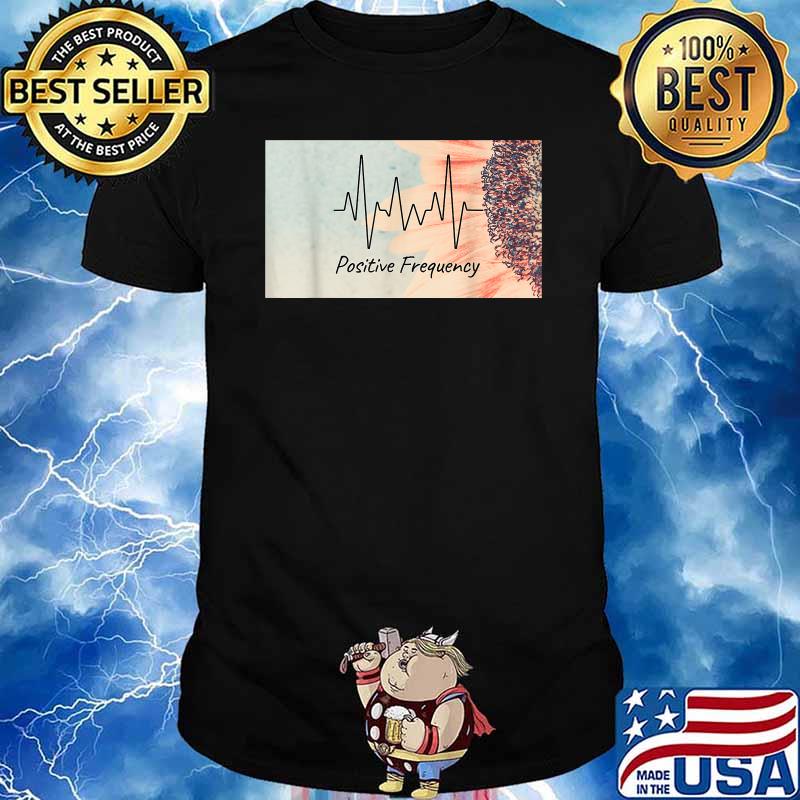 Chic Flower Graphic Positive Frequency Shirt