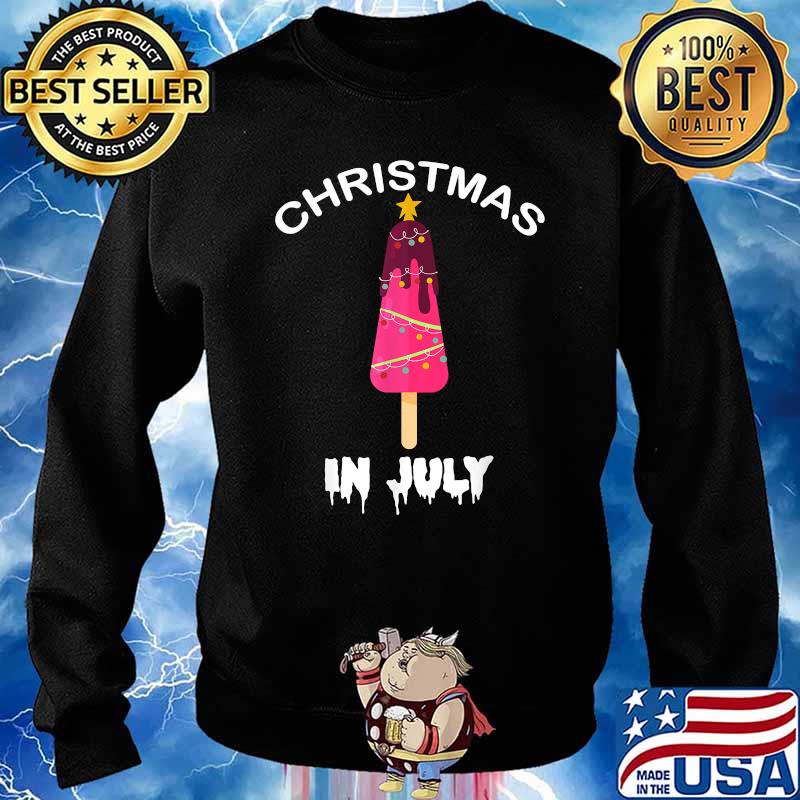 Christmas In July Popsicle Christmas Tree Summer Shirt Sweater