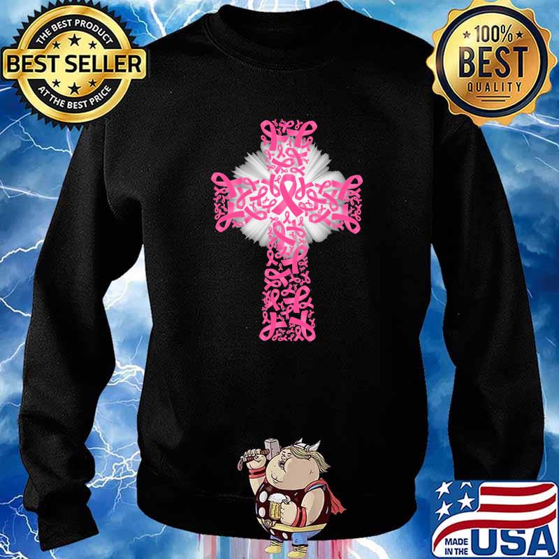 Cross Breast Cancer Awareness Shirt Sweater