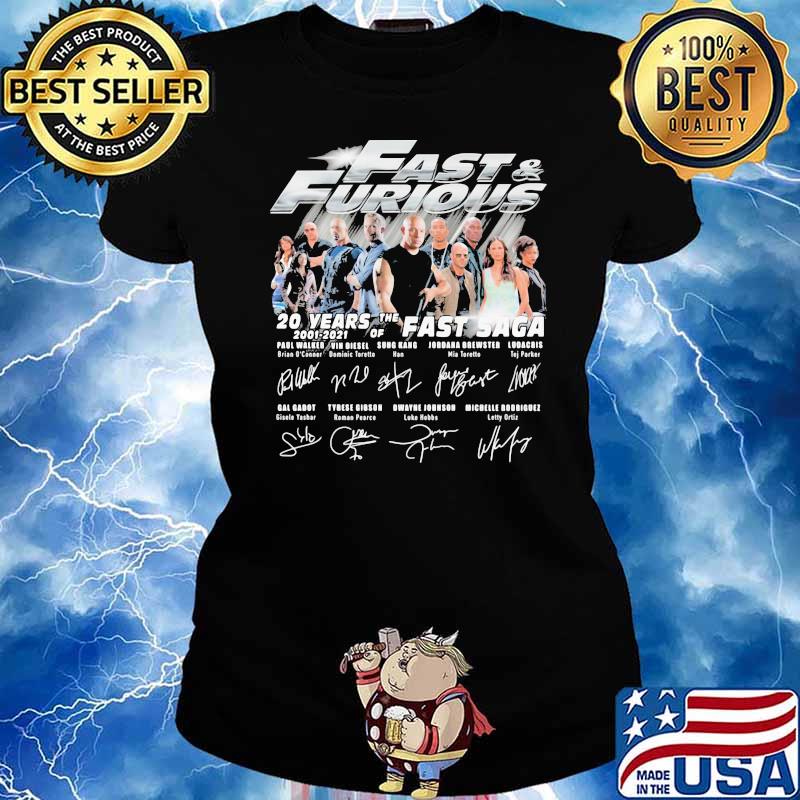 Fast And Furious 20 Years Of The Fast Saga Shirt Ladies tee