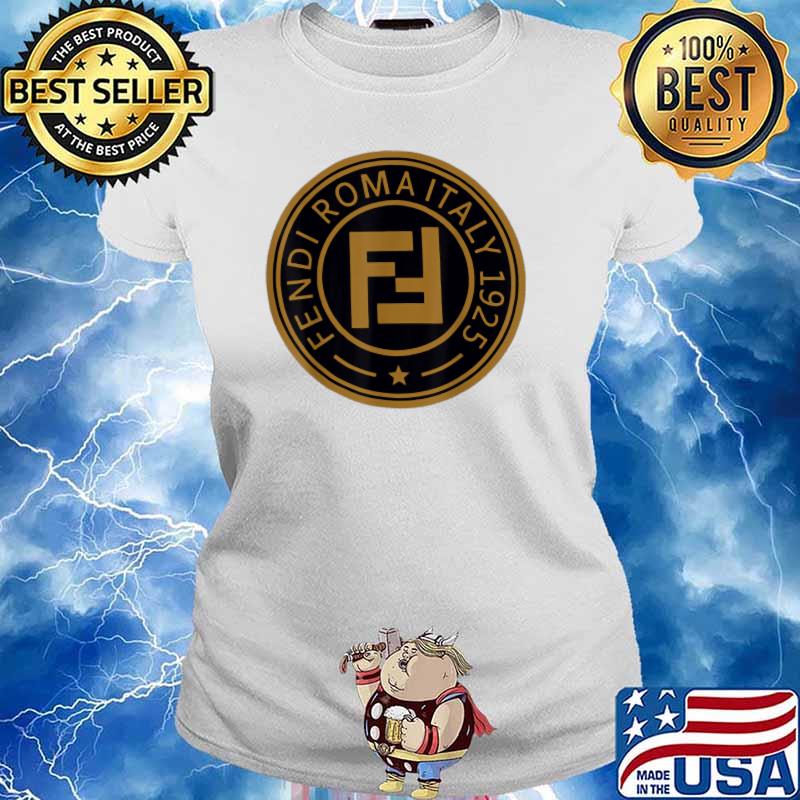 Fendi Romaitaly 1925 Logo Shirt Ladies tee