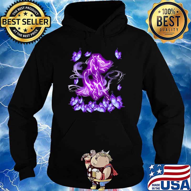 Horse magical purple horse lovers s Hoodie