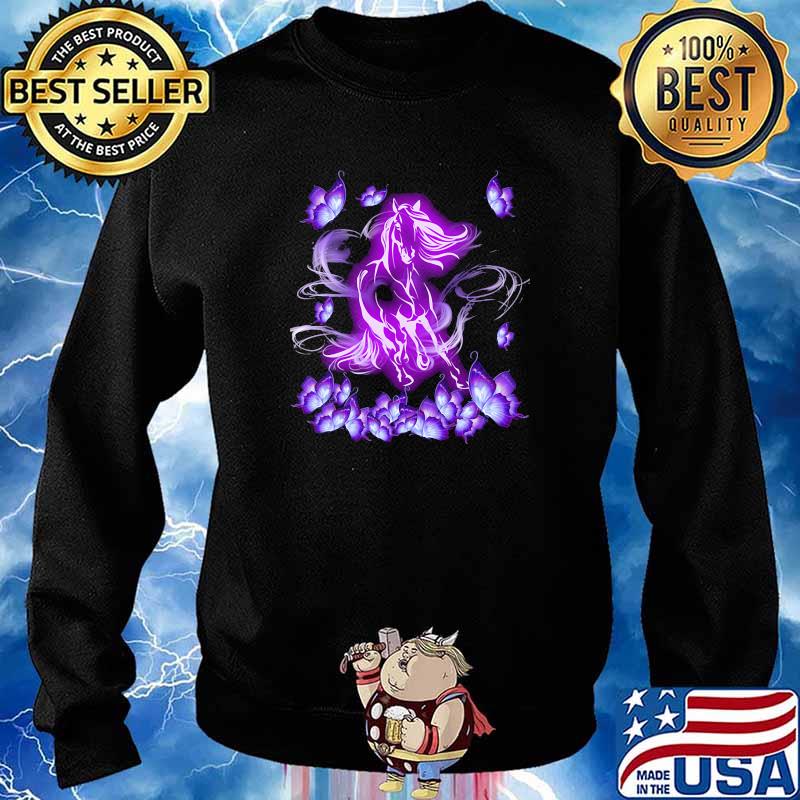 Horse magical purple horse lovers s Sweater