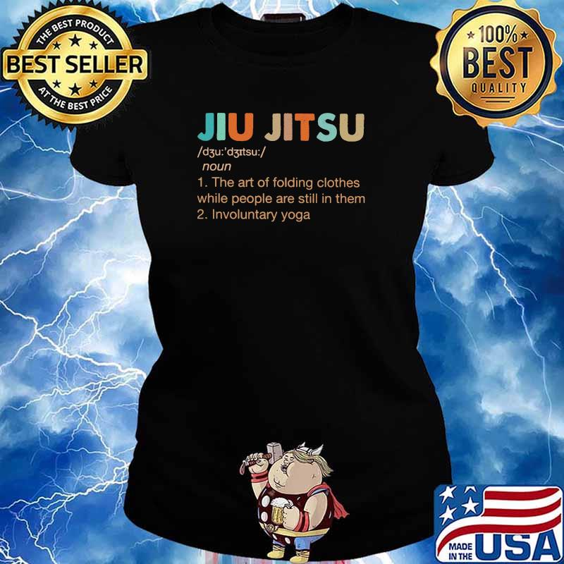 Jiu jitsu involuntary yoga definiton vintage s Ladies tee