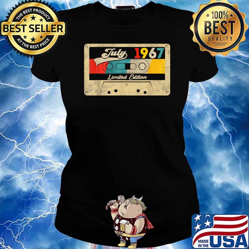 July 1967 Limited Edition 54th Birthday Retro Cassette Tape Shirt Ladies tee