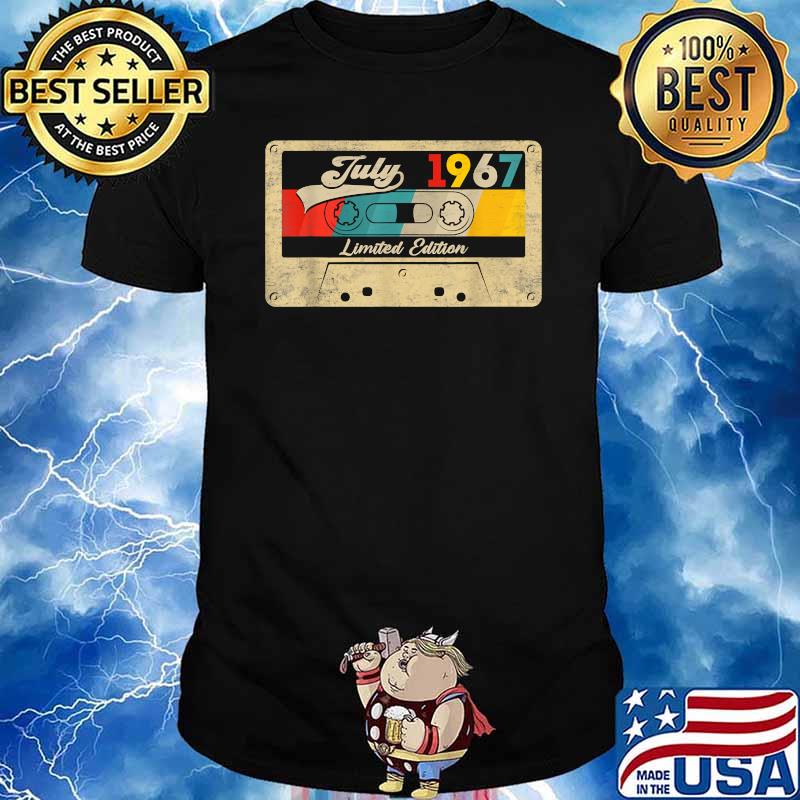 July 1967 Limited Edition 54th Birthday Retro Cassette Tape Shirt