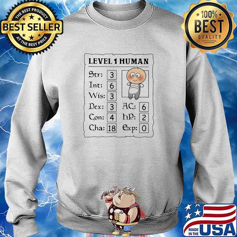 Level 1 Human Baby One Piece Shirt Sweater