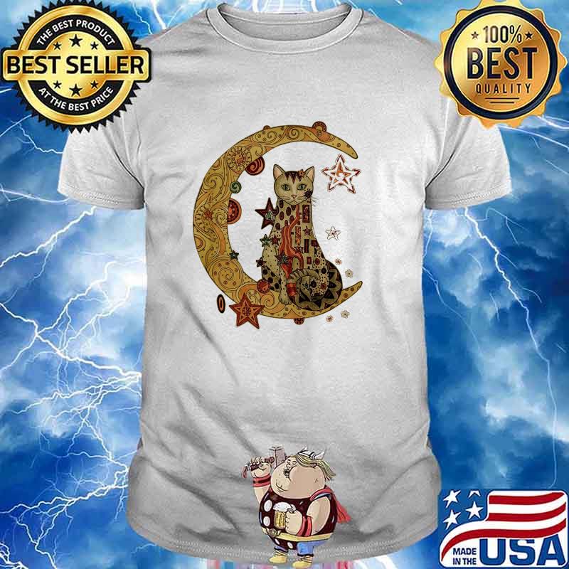 Lover cat moon shirt