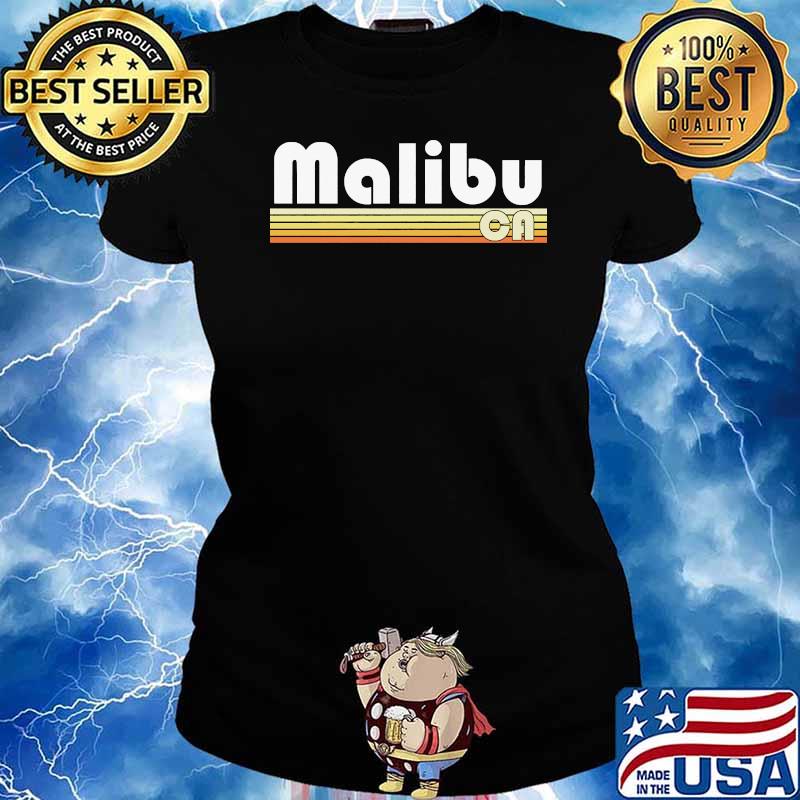 Malibu Beach California Retro Shirt Ladies tee