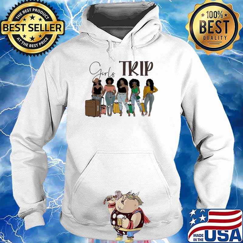 Official girls trip black woman s Hoodie