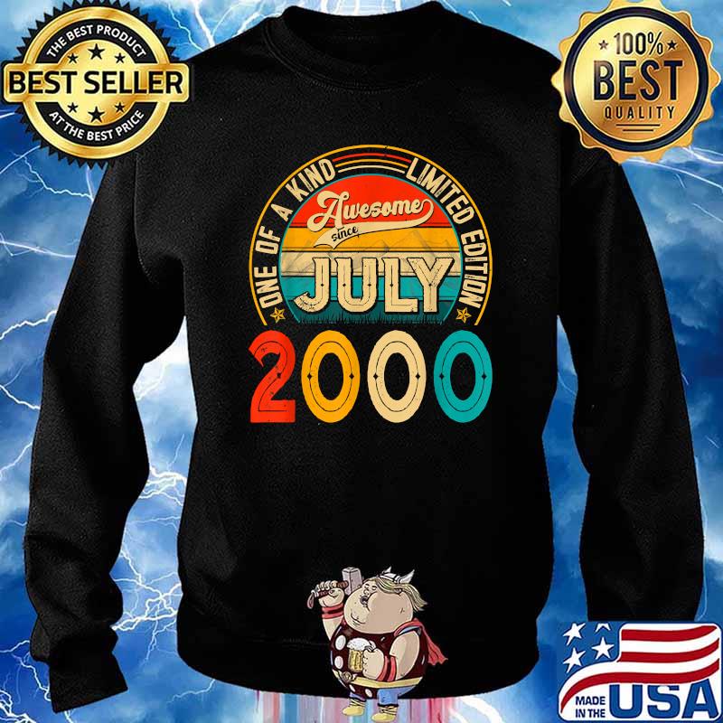 One of a kind limited edition awesome since July 2000 21 Years vintage T-Shirt Sweater