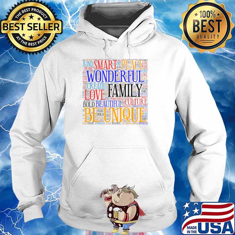 Positive Words Word Art Design Shirt Hoodie