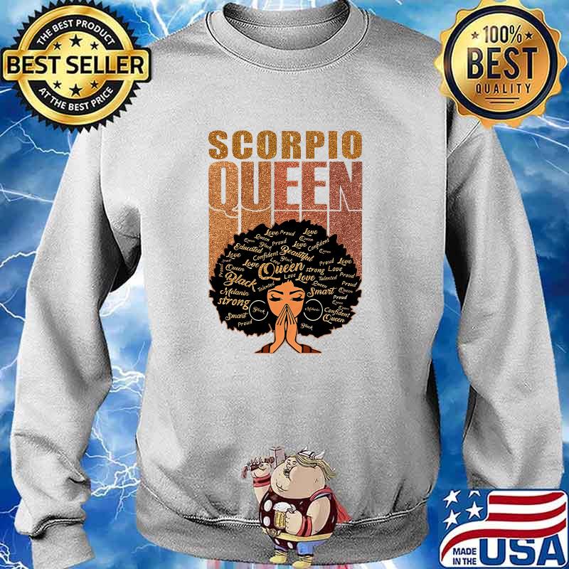 Scorpio queen black woman s Sweater