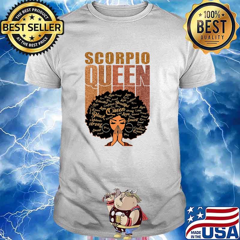 Scorpio queen black woman shirt