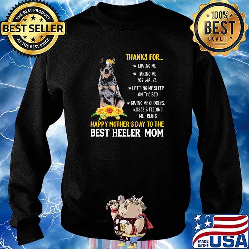 Thanks for happy mothers day to me best saint heeler mom sunflower s Sweater
