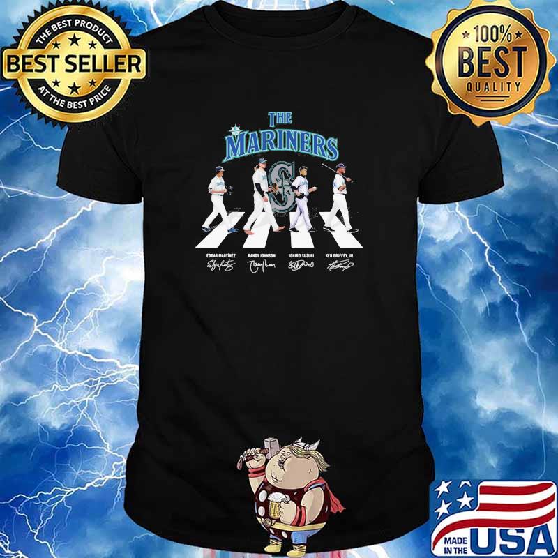 The mariners abbey road signatures shirt