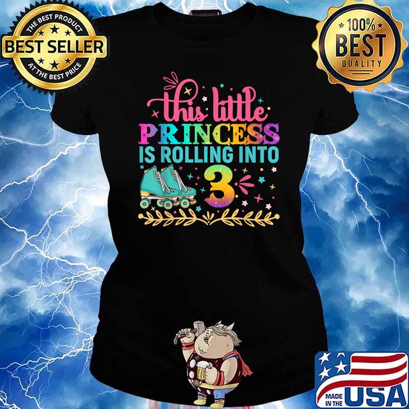 This Little Princess Is Rolling Into Skateboarding Shirt Ladies tee
