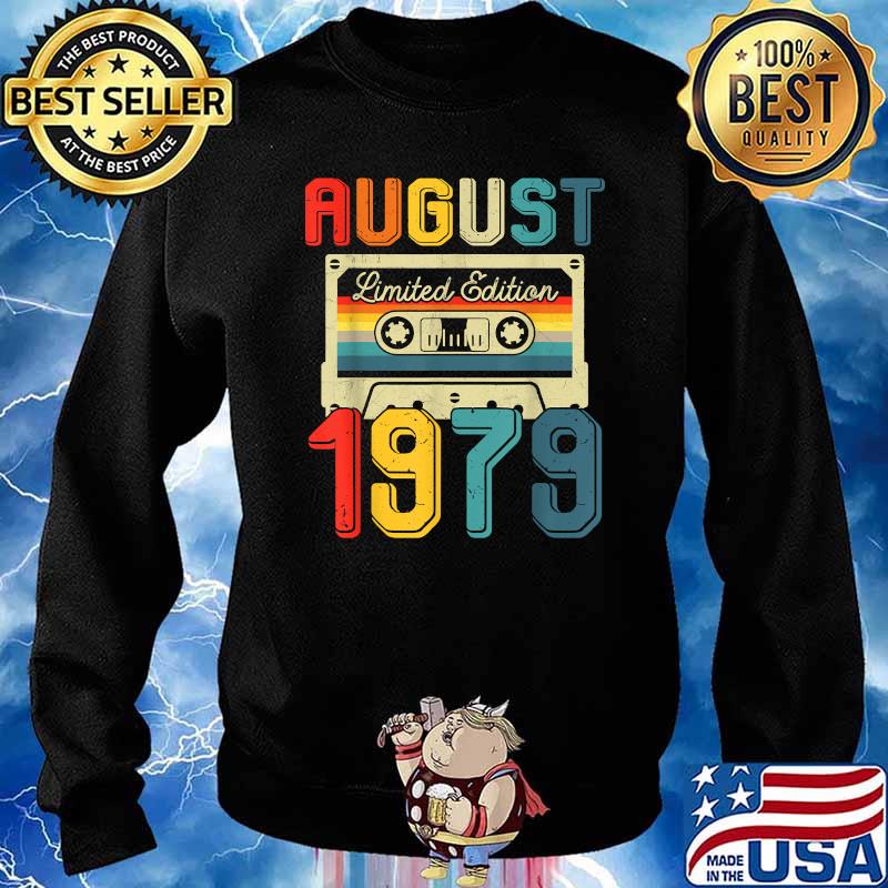 Vintage August 1979 Cassette Tape 42nd Birthday Decoration Shirt Sweater