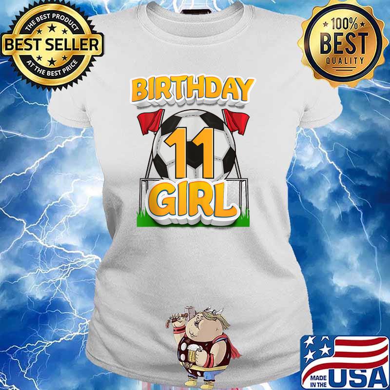 11th Birthday Soccer Birthday 11 Year Old Soccer Player T-Shirt Ladies tee