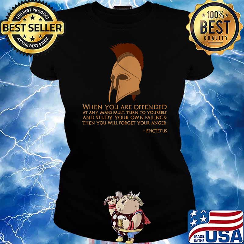 Ancient Greek Philosophy Epictetus Stoicism Quote T-Shirt Ladies tee