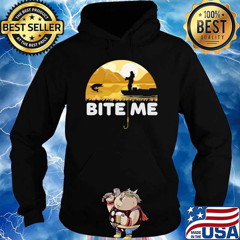 Bite me fishing sunset s Hoodie
