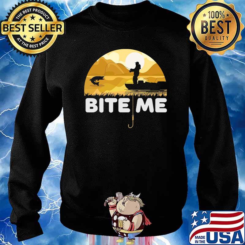 Bite me fishing sunset s Sweater