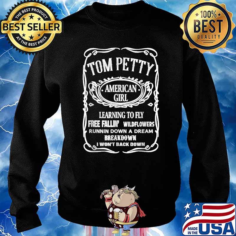 Black and White Tom Art Pettys Country Music Outfits Whiskey T-Shirt Sweater