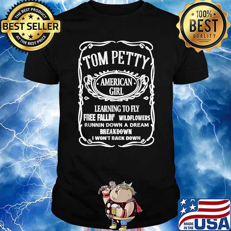 Black and White Tom Art Pettys Country Music Outfits Whiskey T-Shirt