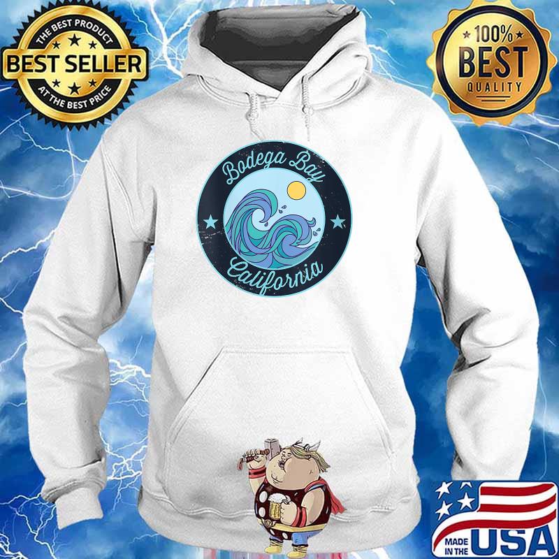 Bodega Bay CA California Souvenir Nautical Surfer T-Shirt Hoodie