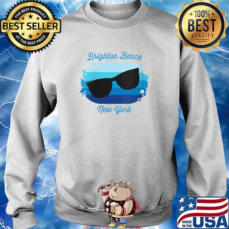 Brighton Beach NY New York Souvenir Nautical Surfer T-Shirt Sweater