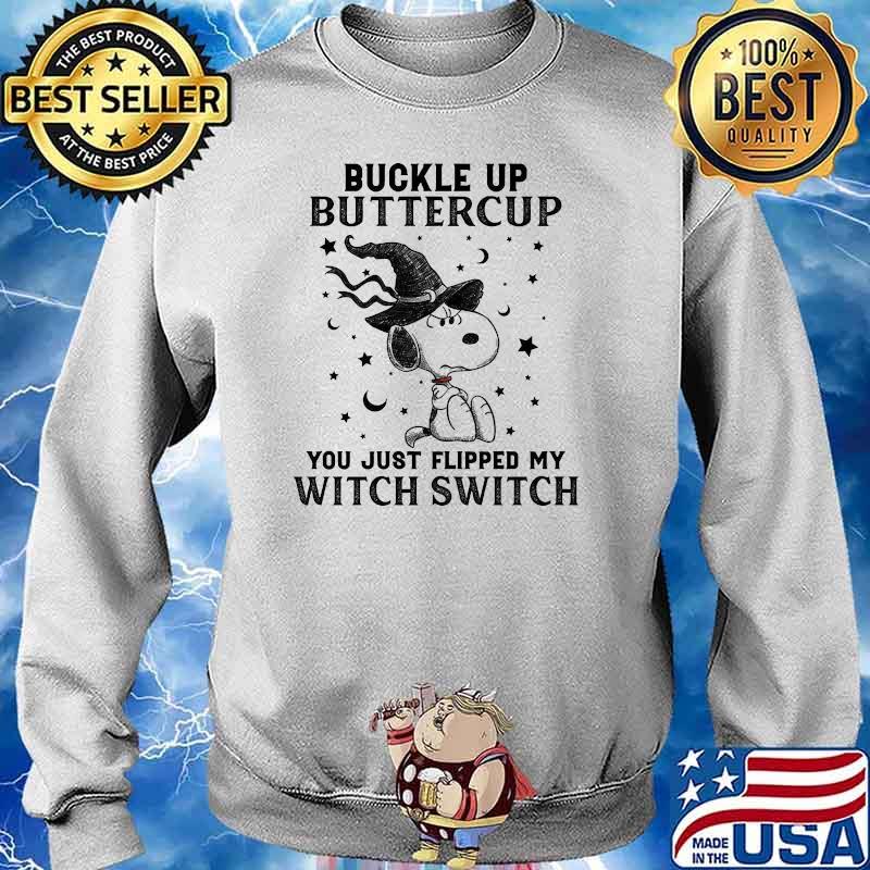 Buckle up buttercup you just flipped my witch switch yoda halloween Sweater