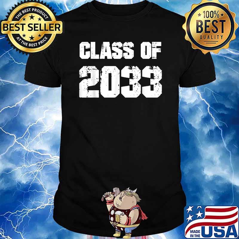 Class of 2033 Grow With Me Graduation Reunion School College T-Shirt
