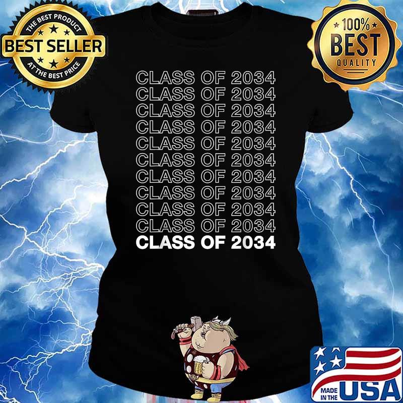 Class of 2034 Teacher Student T-Shirt Ladies tee