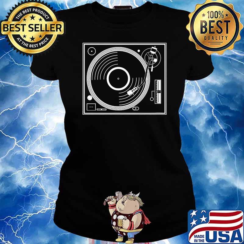 Classic DJ Turntable T-Shirt Ladies tee