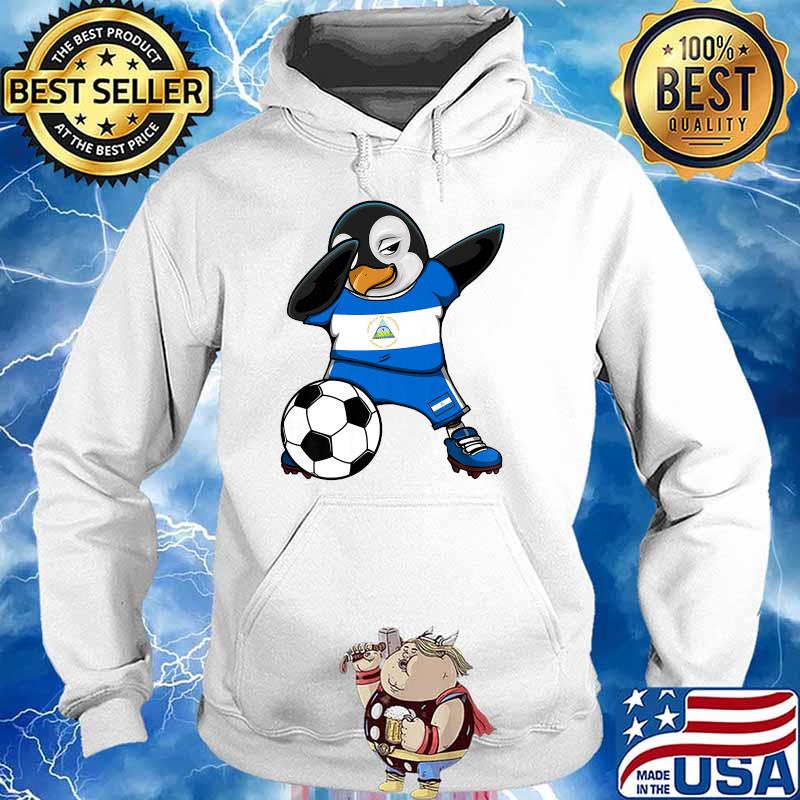 Dabbing Penguin Serbia Soccer Fans Jersey Football Lovers T-Shirt