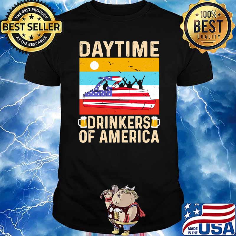 Daytime drinkers of america boating flag vintage shirt