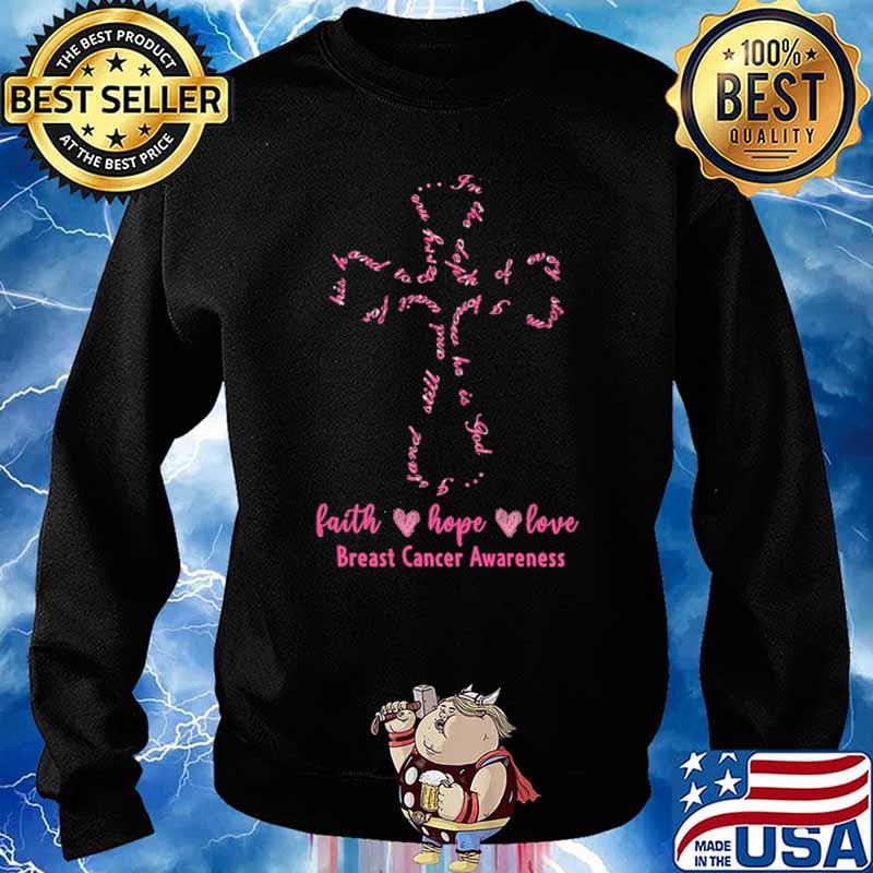 Faith Hope Love Breast Cancer Awareness Shirt Sweater