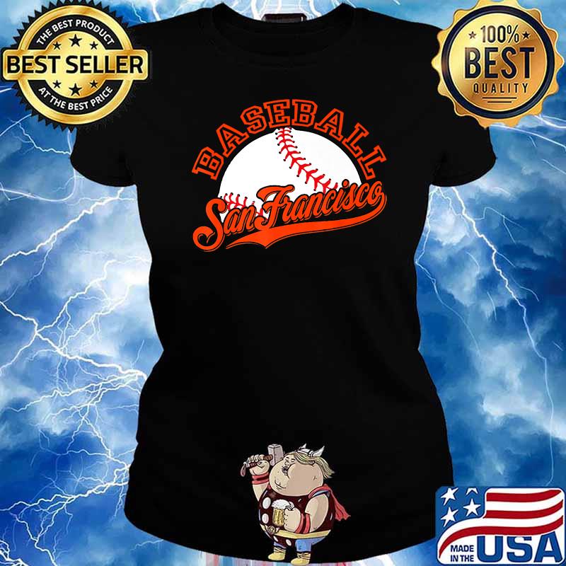 Francisco Baseball SF The City Badge Giant T-Shirt Ladies tee