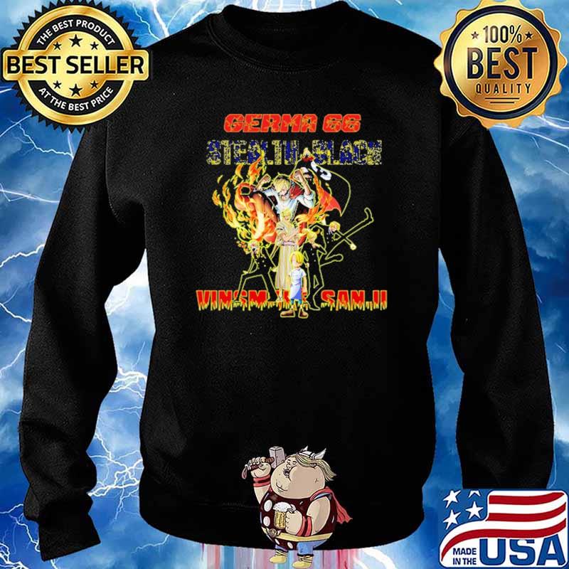 Germa 66 Stealth Black Sanji One Piece Shirt Sweater