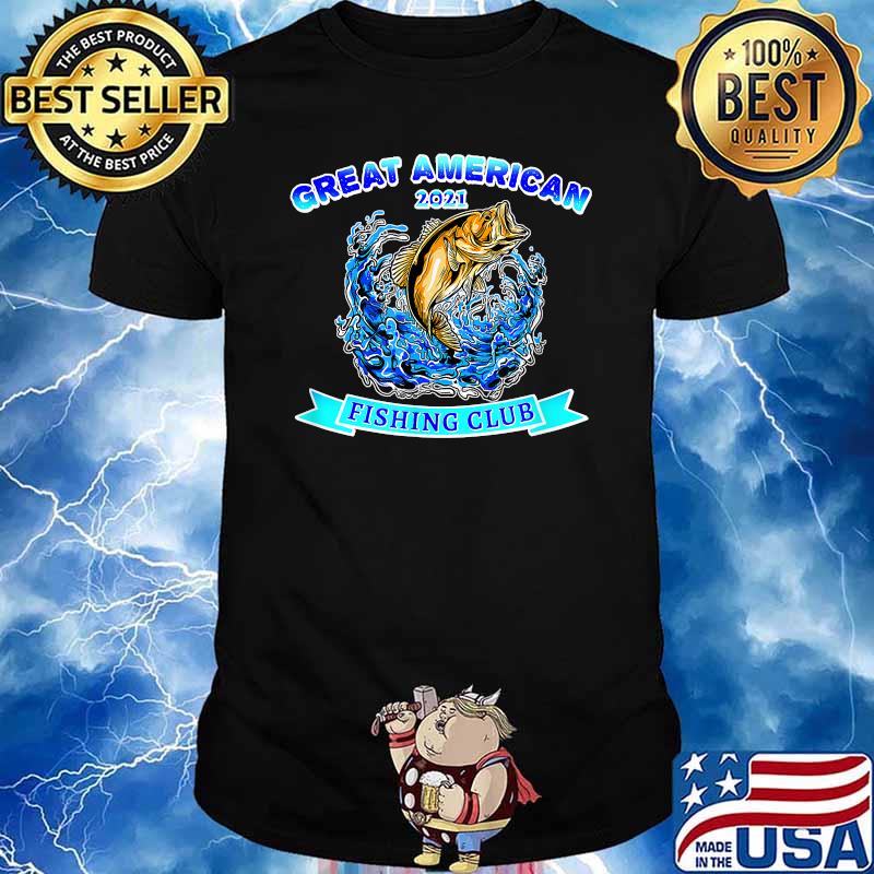 Great American Fishing Club Bass Fisherman Fish Lake T-Shirt
