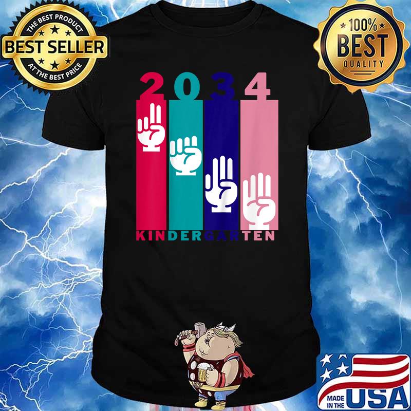 Hello Kindergarten Class Of 2034 Back To School T-Shirt