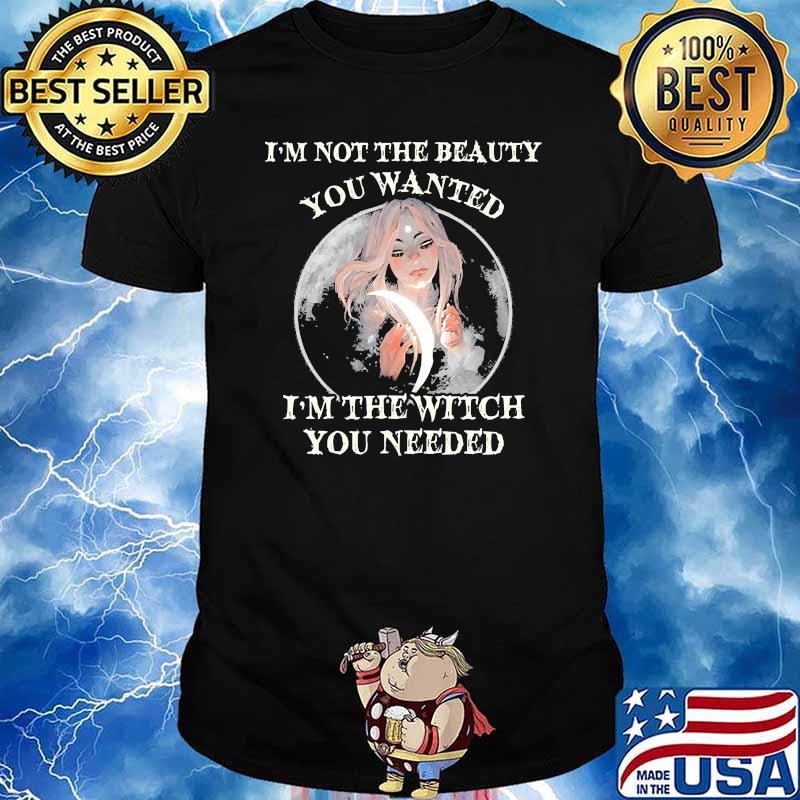 Im not the beauty you wanted im the witch you needed moon shirt