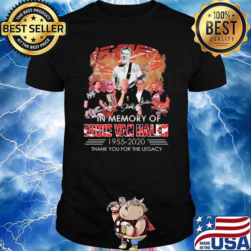 In Memory Of Eddie Van Halen 1955 2021 Thank You For The Memories Shirt