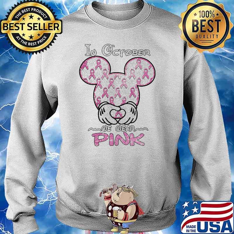 In October we wear pink breast cancer Sweater
