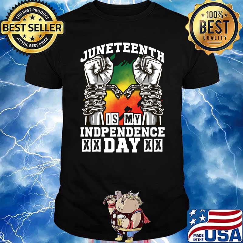 Juneteenth Inspired Black Independence Day Related Break Cha T-Shirt