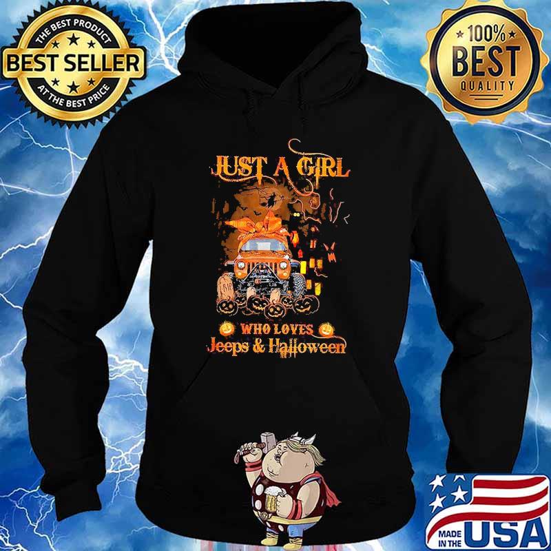 Just a girl who loves jeeps and halloween pumpkin Hoodie