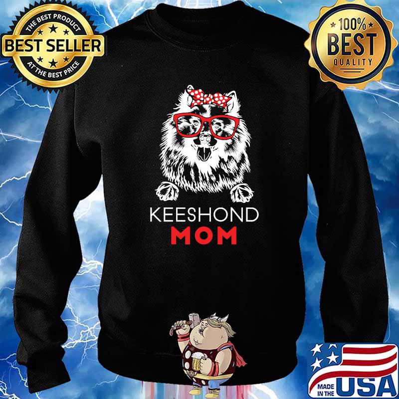 Keeshond Mom Pet Dog Lover Bandana T-Shirt Sweater